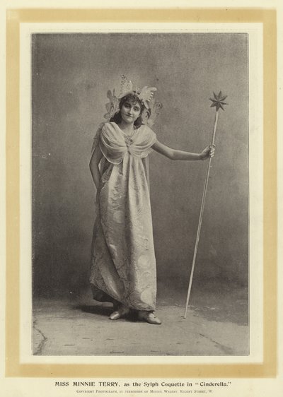 Miss Minnie Terry as the Sylph Coquette in Cinderella by English Photographer